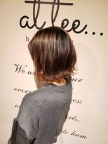 アットティー 金沢文庫(at tee...)&nbsp;ぱつっとボブアレンジ×バレイヤージュカラー☆