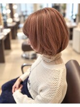 パーティー PAR-TY 本店 30代40代 大人可愛いピンクベージュボブ