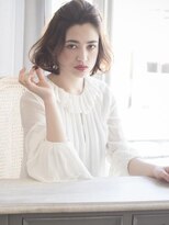 スリーバイキープ 尾山台(THREE by KEEP)&nbsp;【THREEbyKEEP尾山台、木田】ワンレン ヴェールウェーブアレンジ