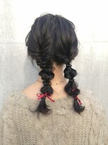 osageリボンを使ったツインテールアレンジ【奥村北斗】表参道