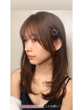 トリコ心斎橋(trico) Before→afterあり小顔！韓国女優前髪カット&パーマ