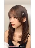 Before→afterあり小顔!韓国女優前髪カット&パーマ