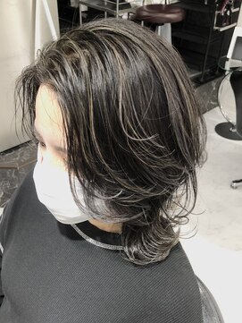 ザ アクネ 岡崎竜美丘店(THE ACNE) 白髪ぼかし＿コントラスト＿ハイライト＿グレージュ＿103