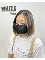 アンダーバーホワイト 西宮店(_WHITE) ハイクオリティーバレイヤージュ　ホワイトベージュカラー