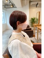 ネイヴィル オモテサンドウ(navile omotesando) ☆コンパクトショートピンクブラウン☆