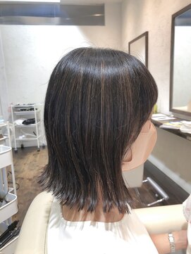 サイン(SIGN) 前髪あり大人外ハネボブ/30代40代50代/江渡裕司/デジタルパーマ