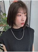 【天神 今泉 大名】ボブ ナチュラルワンカール サンドベージュ