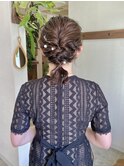 結婚式ヘアセット♪