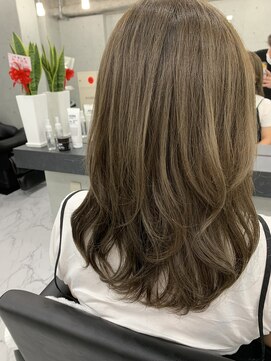 エンディアリング 東銀座(Endearing) 斜めバング/グレージュカラー/デザインカラー/眉毛/銀座/東銀座