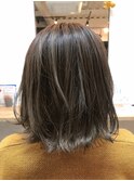 バレイヤージュレイヤーボブ
