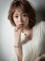 カバーヘア ブリス 戸田公園西口店(COVER HAIR bliss)&nbsp;オンブレカーキベージュ外国人風ネオウルフw戸田公園20代30代