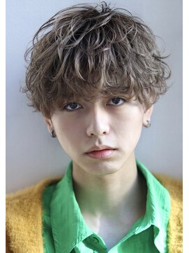 オーシャントーキョー サニー 原宿(OCEAN TOKYO Sunny) ニュアンスパーマ束間ツーブロックマッシュ