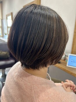 素敵なショートヘアは骨格と髪質に合わせた繊細なシルエットでできている♪スタイリングも◎