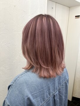 ロア インターナショナル 新宿店(LoA International) 【LoA】ホワイトピンクベージュアンブレラカラー