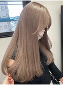 4731ミルクティーアッシュベージュハイトーンカラー韓国レイヤー