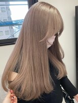 4731ミルクティーアッシュベージュハイトーンカラー韓国レイヤー