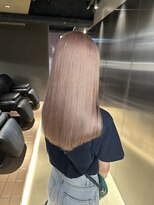 ペレ 栄店(PELE)&nbsp;デザインカラー/レイヤーカット/ウェットヘア/オリーブベージュ