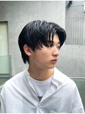 艶センターパートニュアンスパーマカルマパーマダークアッシュ