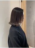 外ハネミディアム＋グレーアッシュ