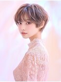 アプリコットオレンジハイライトカラーサーフカール夏くびれヘア