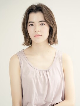 エンタク 新宿(enntaku) マロンベージュ/Aラインボブ/かきあげ/インナーカラー[新宿駅]