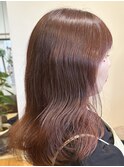 艶髪ピンクブラウンベージュ