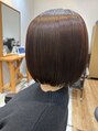 アグ ヘアー ノース むつ緑ヶ丘店(Agu hair north)&nbsp;縮毛矯正で収まりのいい切りっぱなしボブ
