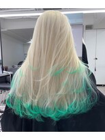 ペレ 原宿(PELE) ダブルカラー/ケアブリーチ/羽エクステ/原宿