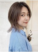インナーカラー｜ウルフカット｜ダブルカラー