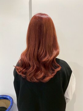 キャパ(CAPA) 高発色レッドオレンジロング