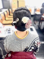オリー 掛川大坂店(OLY) 卒業式ヘアセット/タイトシニヨン/シニヨンアップ