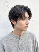 メンズ ソース 京橋店(MEN'S SOURCE) フェザーカット×センターパート/メンズ