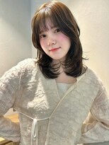 エテレ(etele) 顔周りレイヤー × 柔らかベージュカラー【植手】