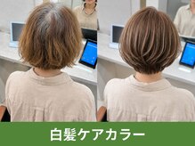 【白髪ケアカラー】5年後も美しい髪を保つ土台作り：白髪老化ケア・エイジングケア