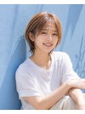 ミディアムレイヤー20代30代40代前髪あり前髪なし面長丸顔越谷