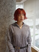 ネロ フタコタマガワ(NERO FUTAKOTAMAGAWA) 【内田海香】ボブ×夏っぽレッドカラー!