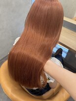 ナンバー ノード 渋谷(N° node) オレンジブラウン×艶髪ロング