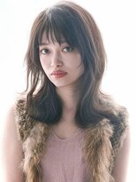 アグヘアーフルス 福島南町(Agu hair fluss) 《Agu hair》ミディアムレイヤーくびれヘア×シースルー