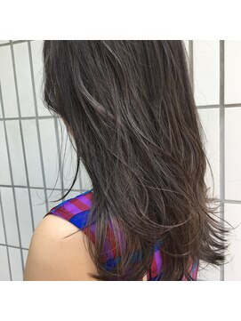 アリーズ シブヤ(ALLYS shibuya) 愛されセミディ◇ダークグレー　ハイライトたっぷり透明感カラー