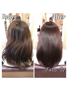 ポルトユイ(PORTE H) 髪質改善☆圧倒的な艶感！