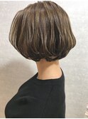 シアーベージュ_クールショート　ピンクグレージュ　ボブルフ