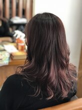 ヘアーアンドメイク アネラガーデン(HAIR&MAKE Anela garden) アッシュ系に飽きたのでピンク系カラーで大成功