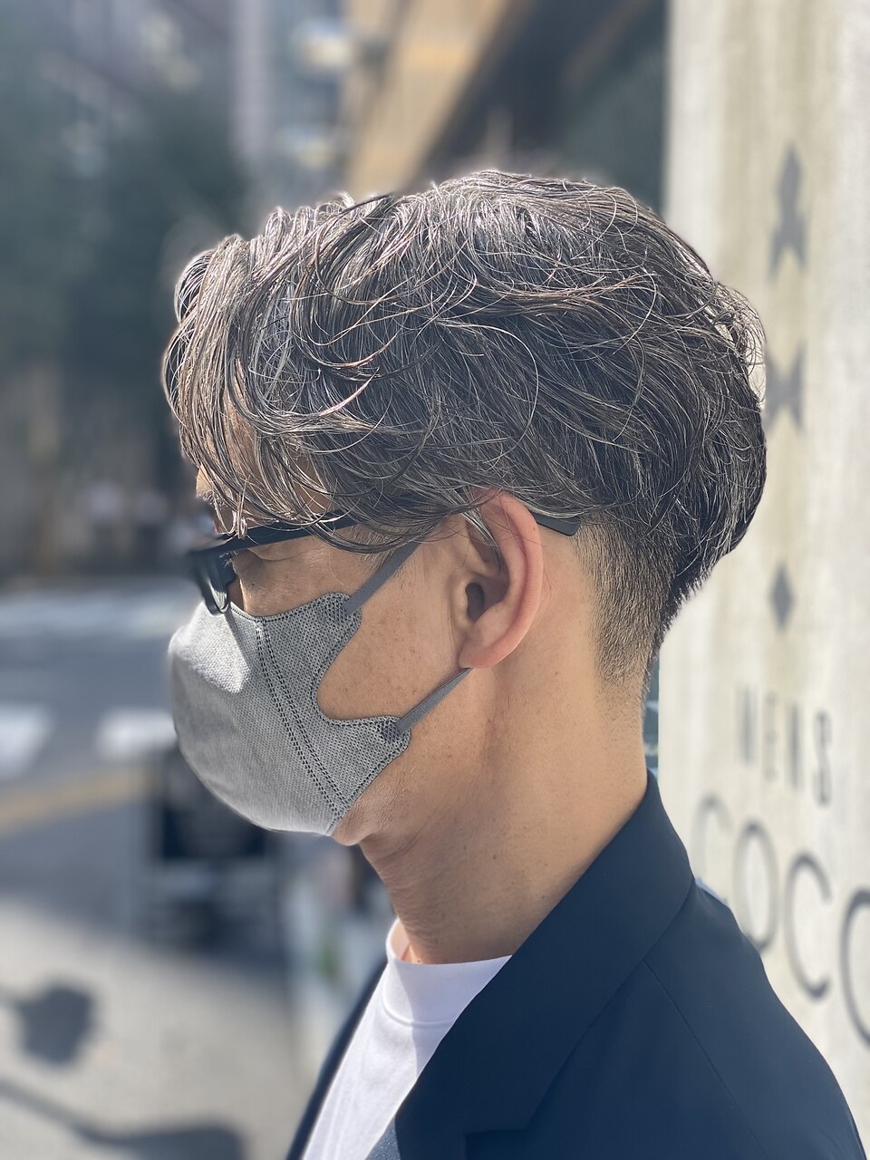 ビジネスマン必見】七三ツーブロックゆるふわクセ毛風パーマ