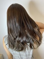 ジーナ 銀座(Zina) かきあげロング/マロンベージュ/逆三角/髪質改善【Zina銀座】