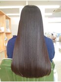 30代40代髪質改善ココアブラウン艶感ストレート透明感赤み消し