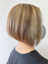 ハートボックス 四谷店(Heart box) 刈り上げ前下がりボブ☆大量メッシュで透明感