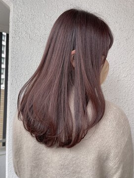 ロンドネートゥル 新潟(Lond naitre) 【高橋ヒロシ】ベビーバングミディアムワンカールペールベージュ