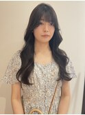 【 YOKE 】レイヤーロング韓国顔まわり小顔大人かわいい