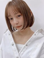 サンドシーン(sand scene)&nbsp;20代30代40代丸みショートボブマッシュ前下がりレイヤー