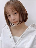 20代30代40代丸みショートボブマッシュ前下がりレイヤー
